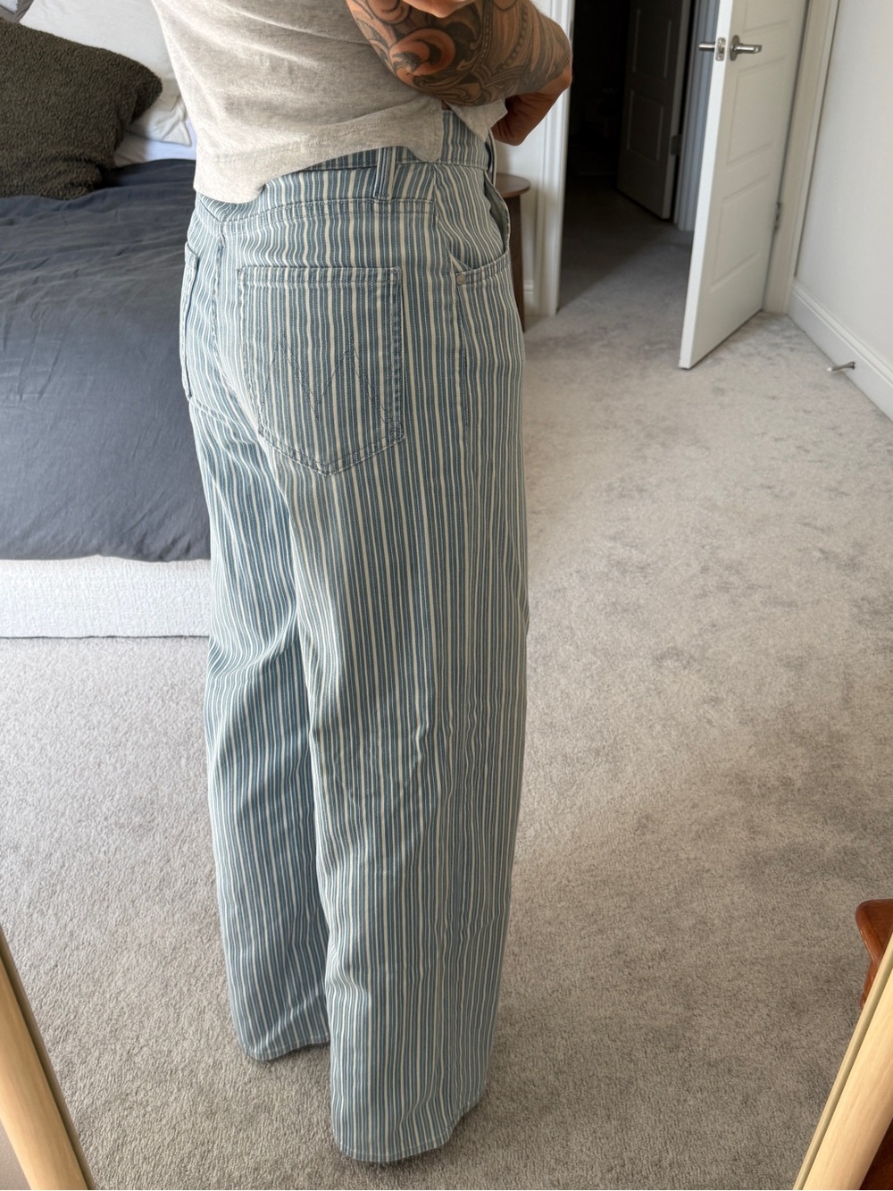 MOTHER High-Waisted Spinner Zip Jeans